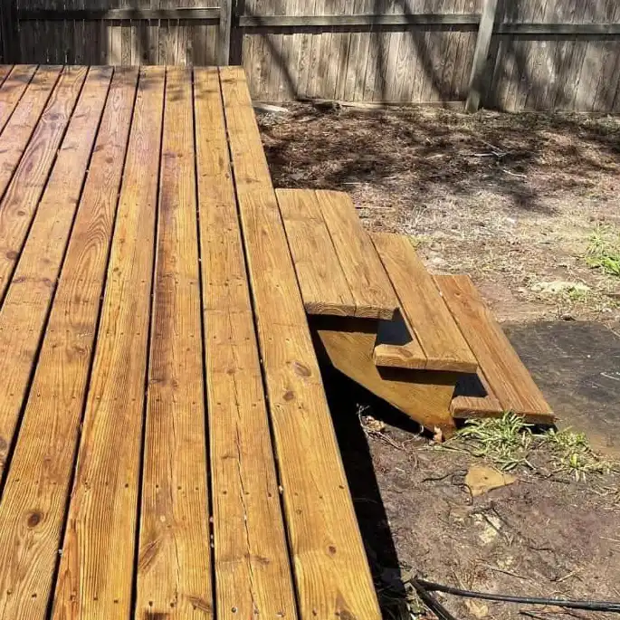 Wooden or composite deck pressure washing in Athens