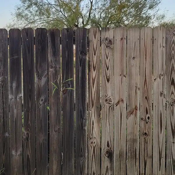 fence pressure washing in Athens, Georgia by Bubble Pros Exterior Cleaning! Restore the look of your wooden or vinyl fencing.