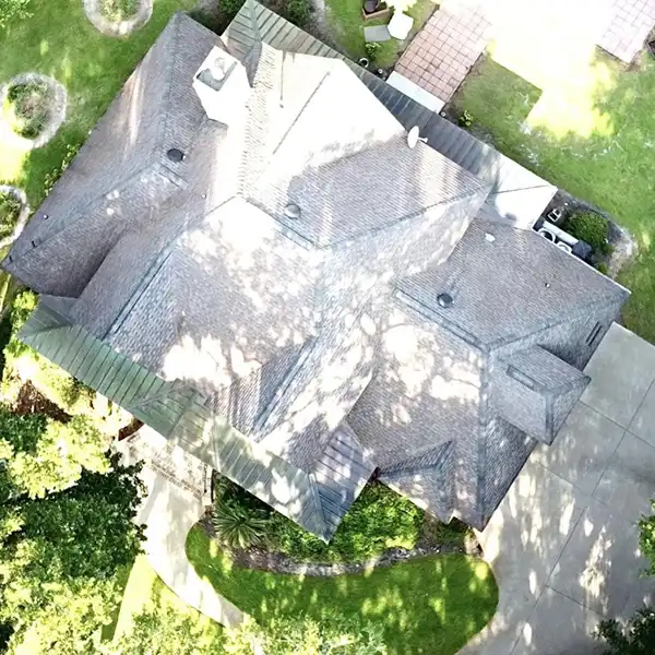 roof soft wash cleaning in Athens, Georgia.