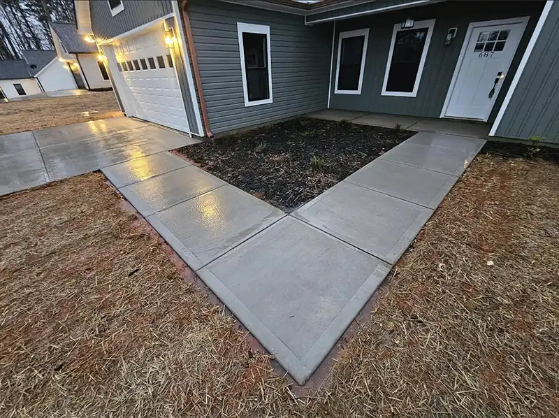 Pressure washing sidewalks in Athens, GA.